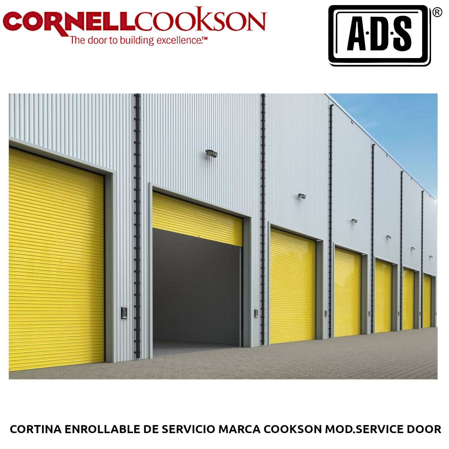 CORTINA ENROLLABLE DE SERVICIO MARCA COOKSON MOD.SERVICE DOOR